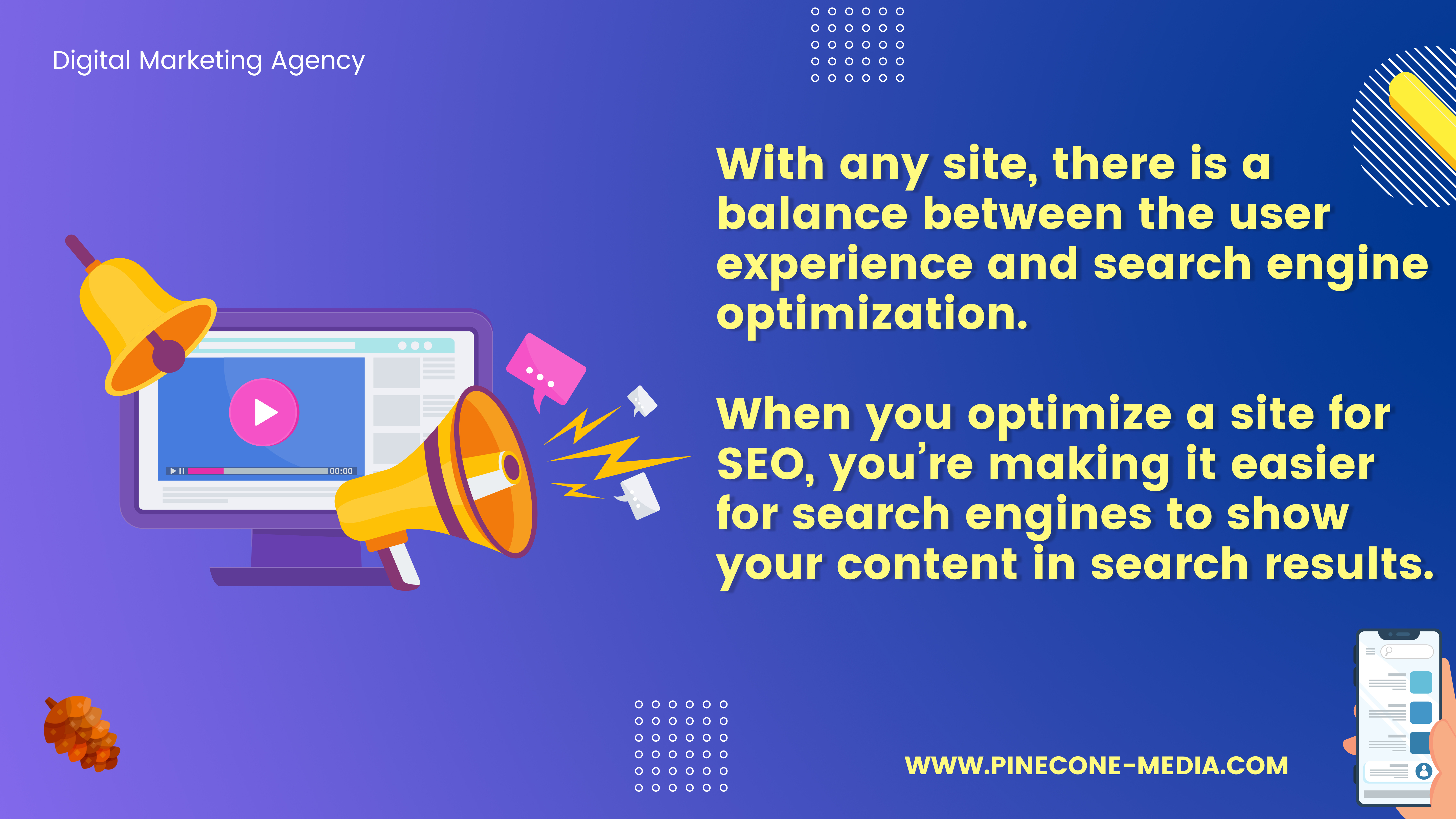 Read more about the article With any site, there is a balance between the user experience and search engine optimization.